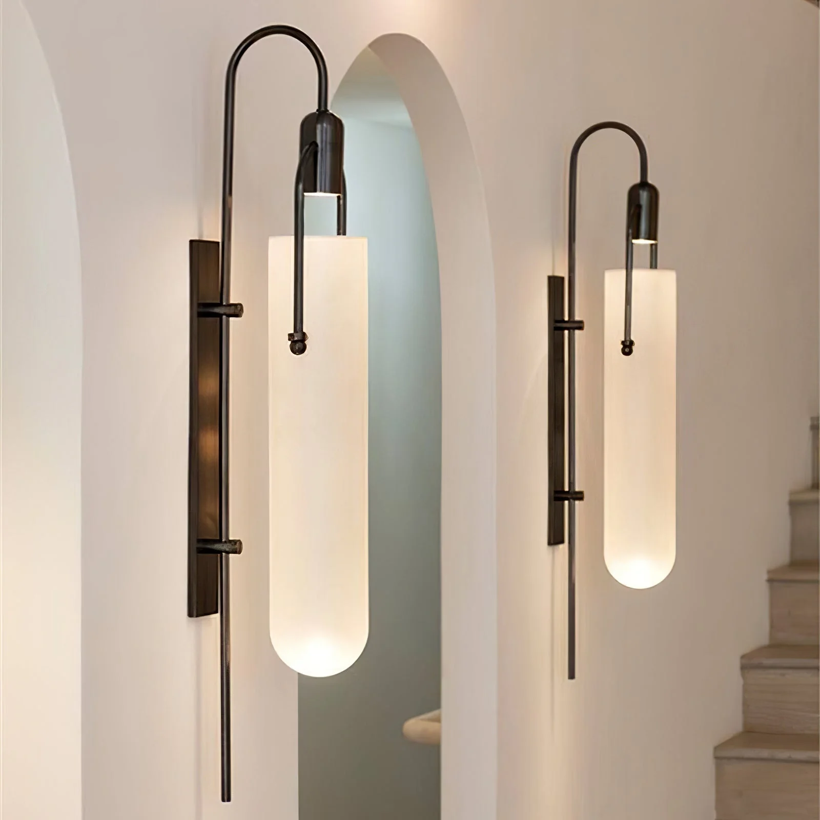 Lustra Wall Lamp Arc Glass Modern - Image 23