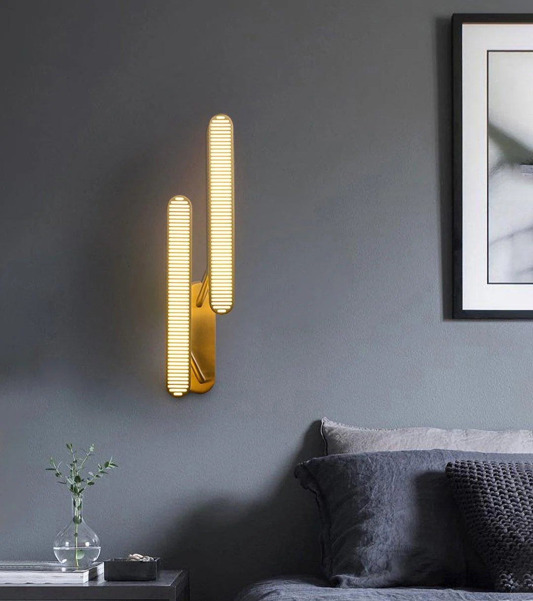 Lustra Wall Lamp Brass Slotted Grill - Image 35