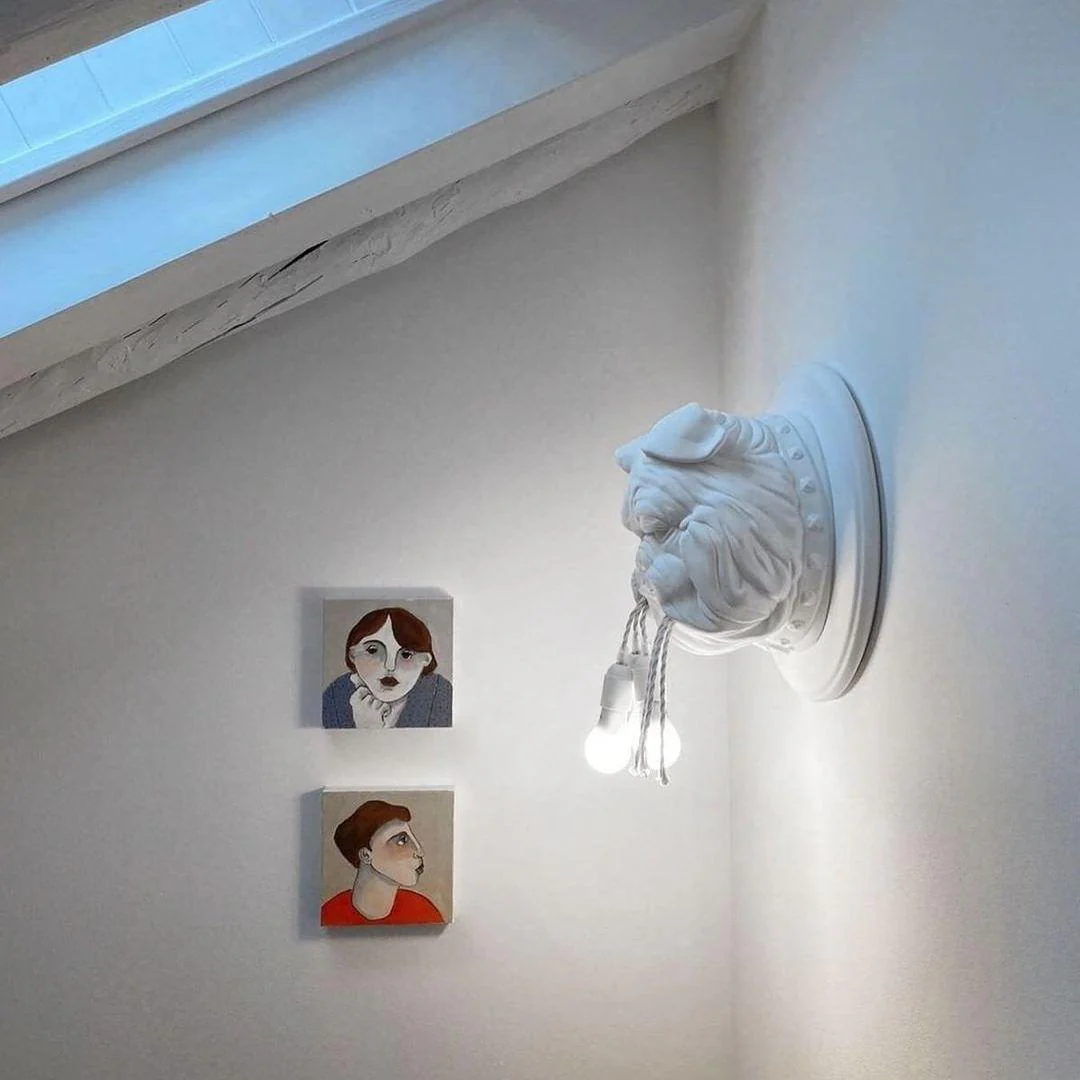 Lustra Wall Lamp Bulldog Sculpture Whimsical - Image 15