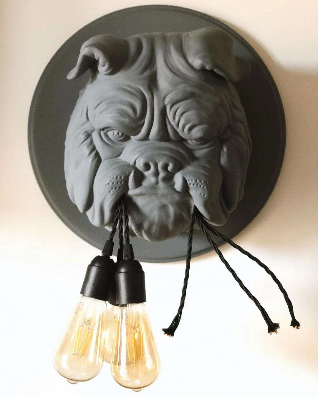 Lustra Wall Lamp Bulldog Sculpture Whimsical - Image 5