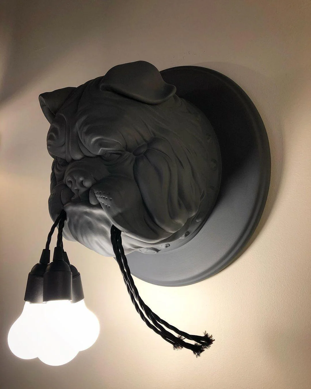 Lustra Wall Lamp Bulldog Sculpture Whimsical - Image 8