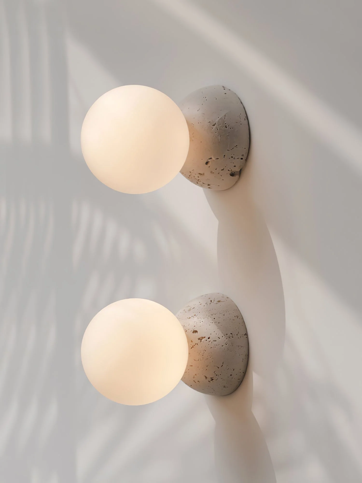 Lustra Wall Lamp Concrete Opal Glass - Image 32