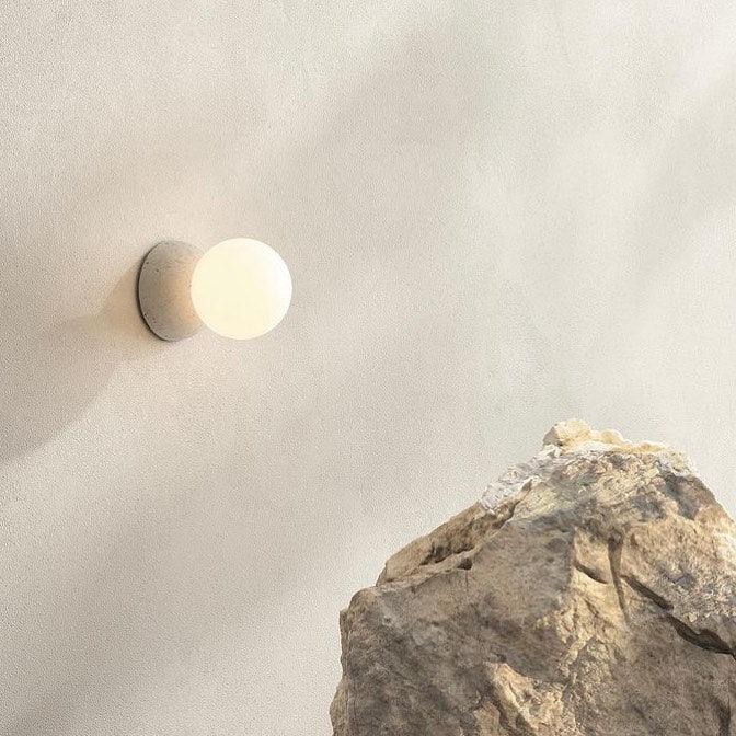Lustra Wall Lamp Concrete Opal Glass - Image 44