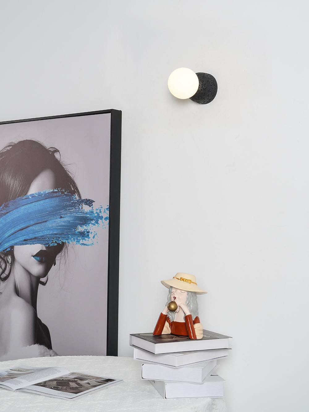 Lustra Wall Lamp Concrete Opal Glass - Image 45