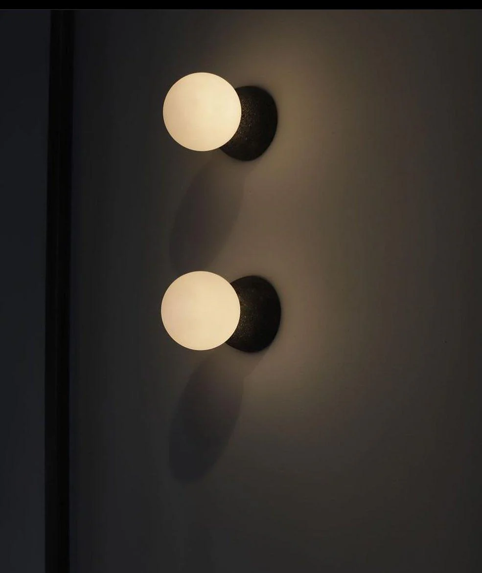 Lustra Wall Lamp Concrete Opal Glass - Image 7