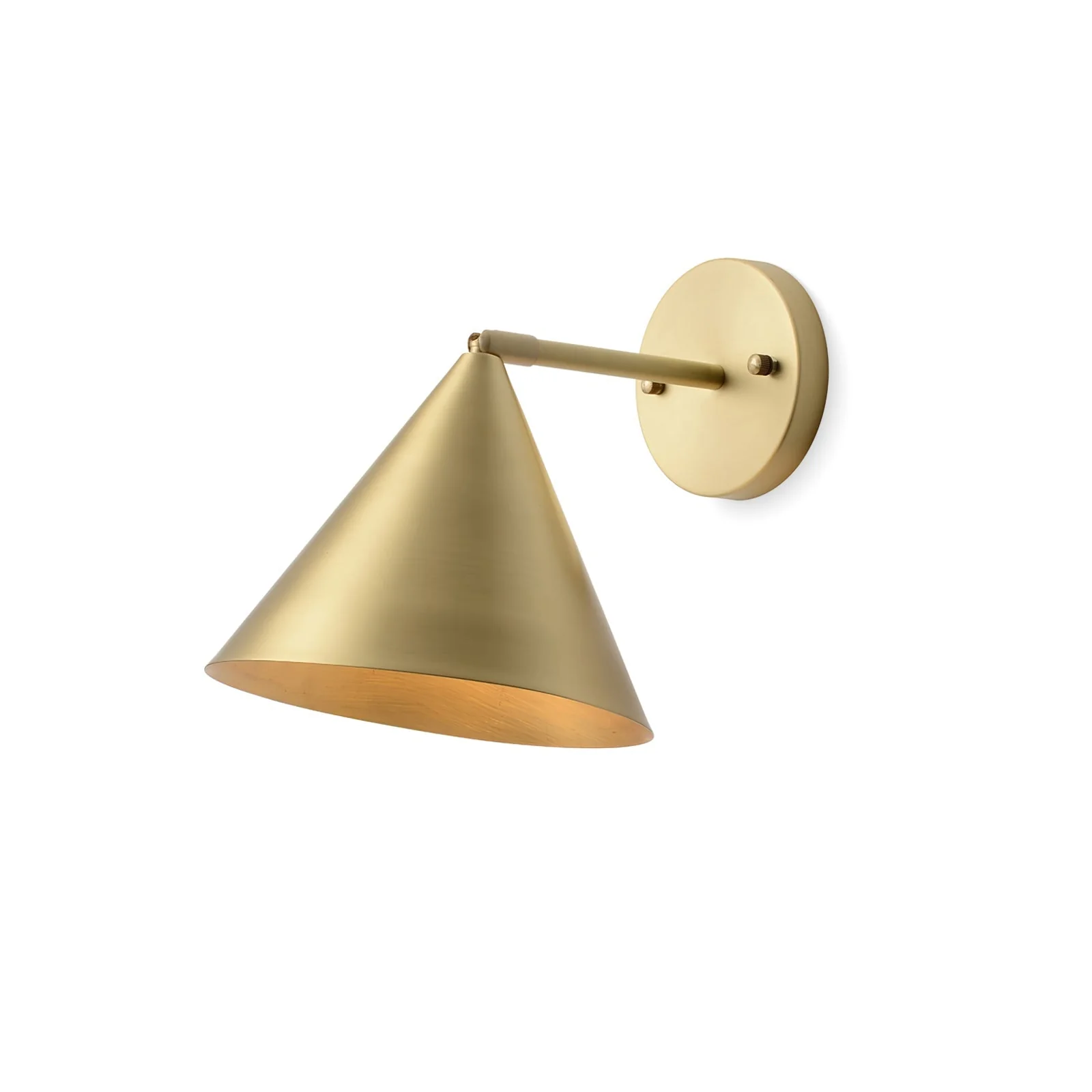 Lustra Wall Lamp Cone Brass Minimalist - Image 5