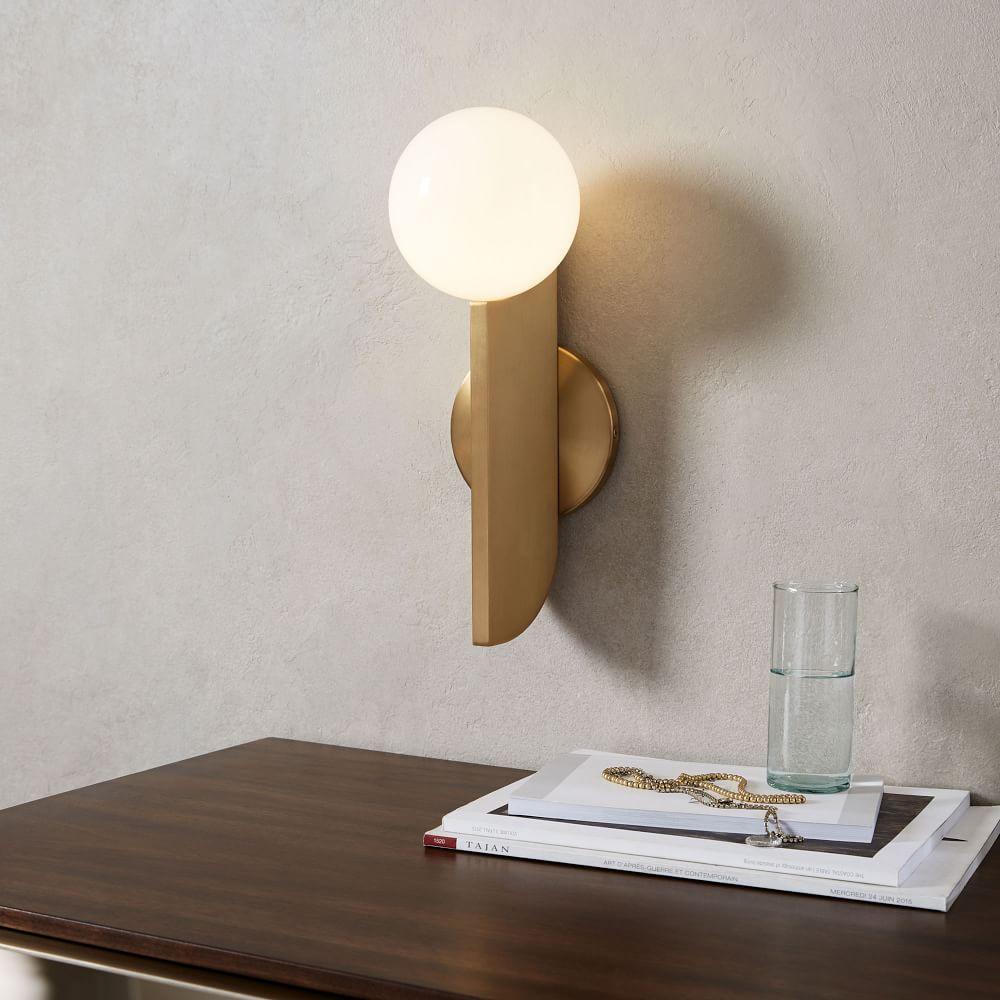 Lustra Wall Lamp Glass Globe Sculptural - Image 4