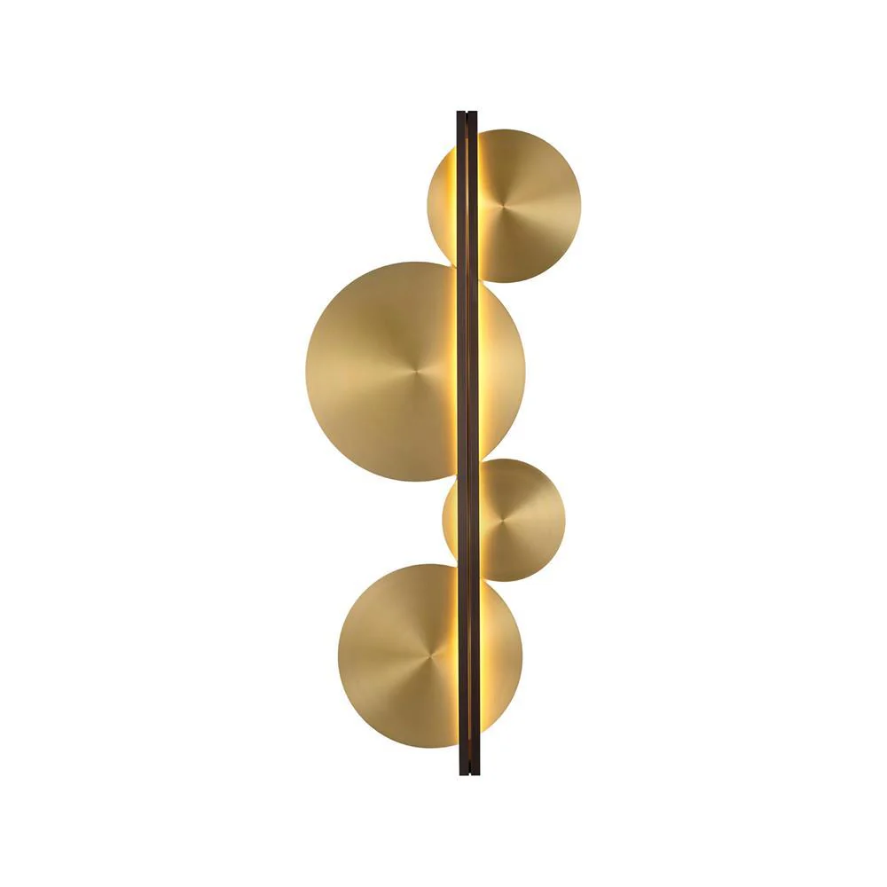 Lustra Wall Lamp Gold Circular Sculptural - Image 8