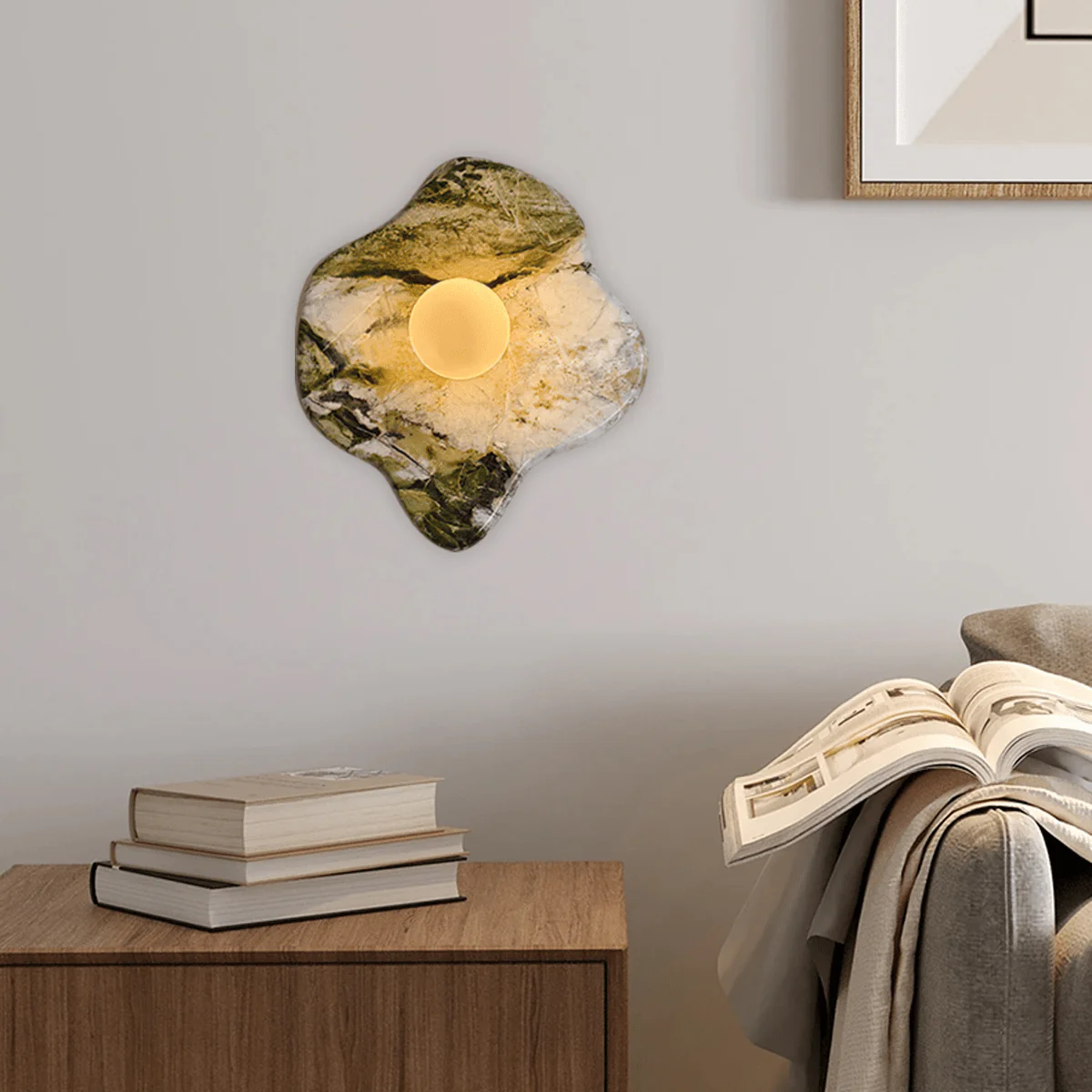 Lustra Wall Lamp Green Marble Glass - Image 16