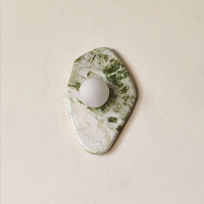 Lustra Wall Lamp Green Marble Glass - Image 5