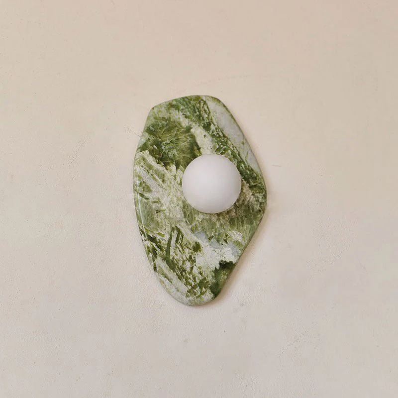 Lustra Wall Lamp Green Marble Glass - Image 6