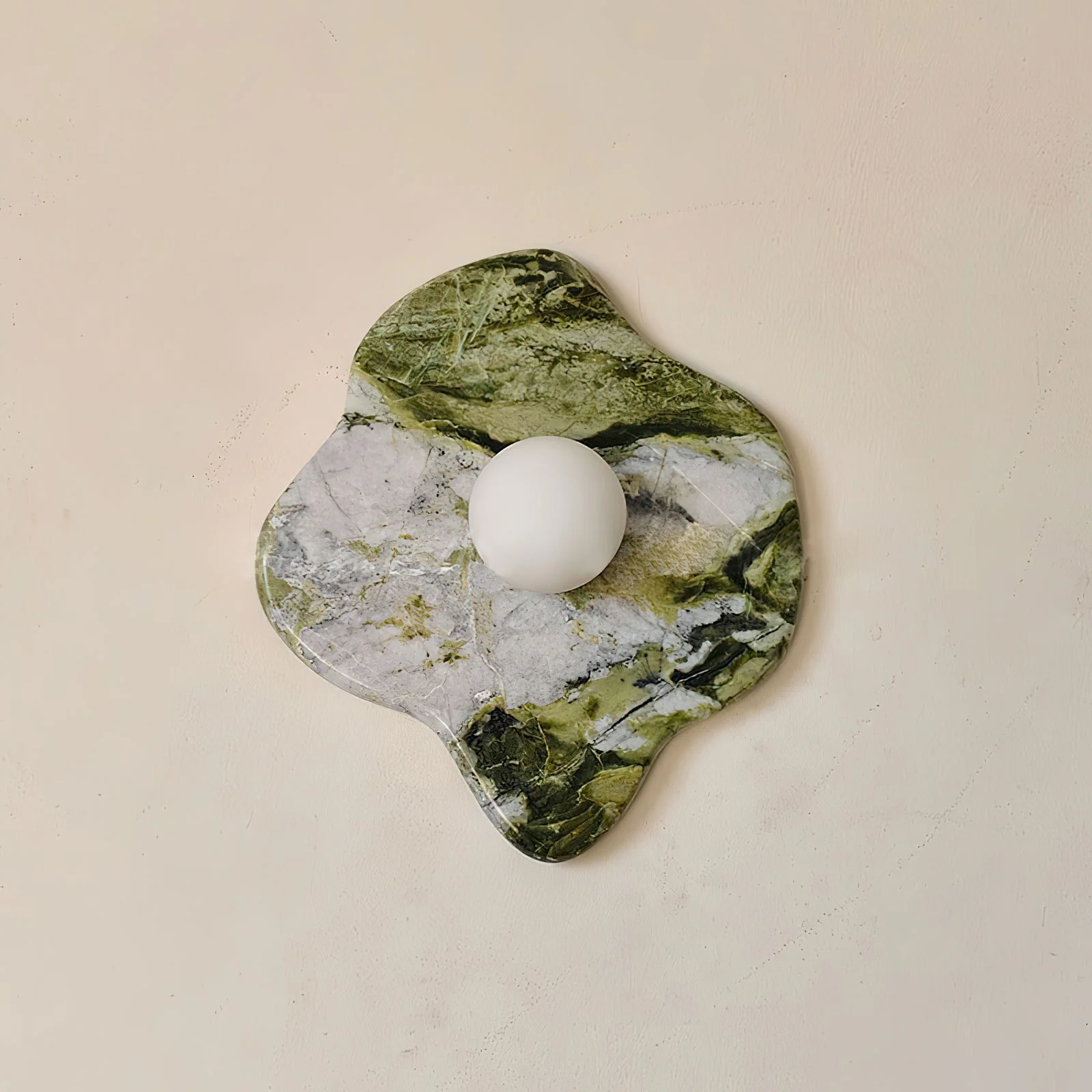 Lustra Wall Lamp Green Marble Glass - Image 7