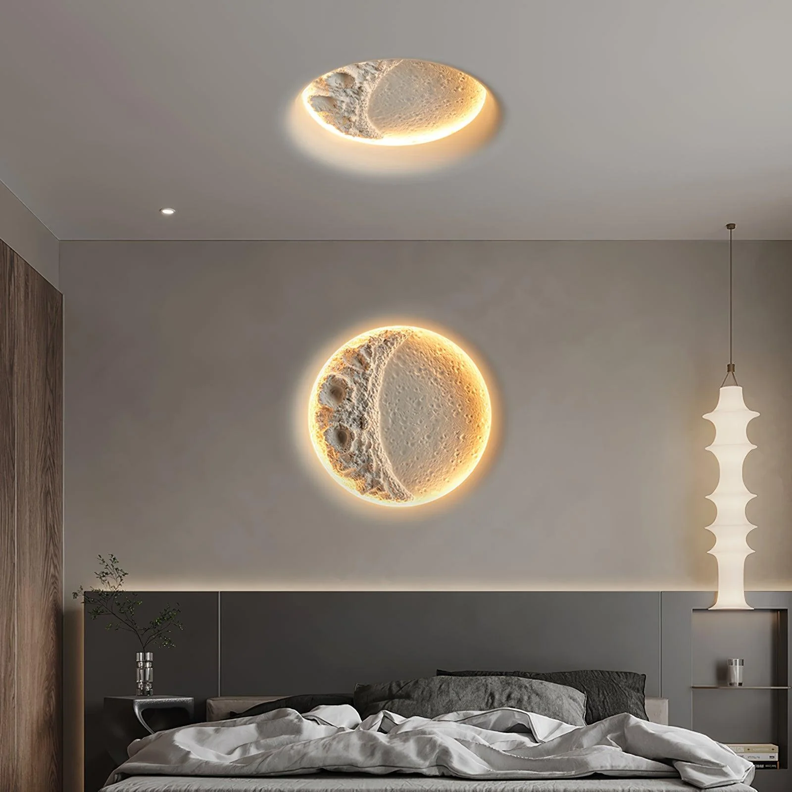 Lustra Wall Lamp Gypsum Moon - Image 11