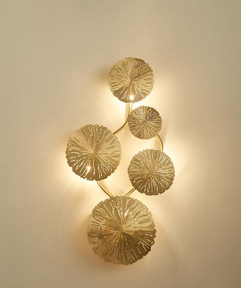 Lustra Wall Lamp Lotus Leaf Brass - Image 67
