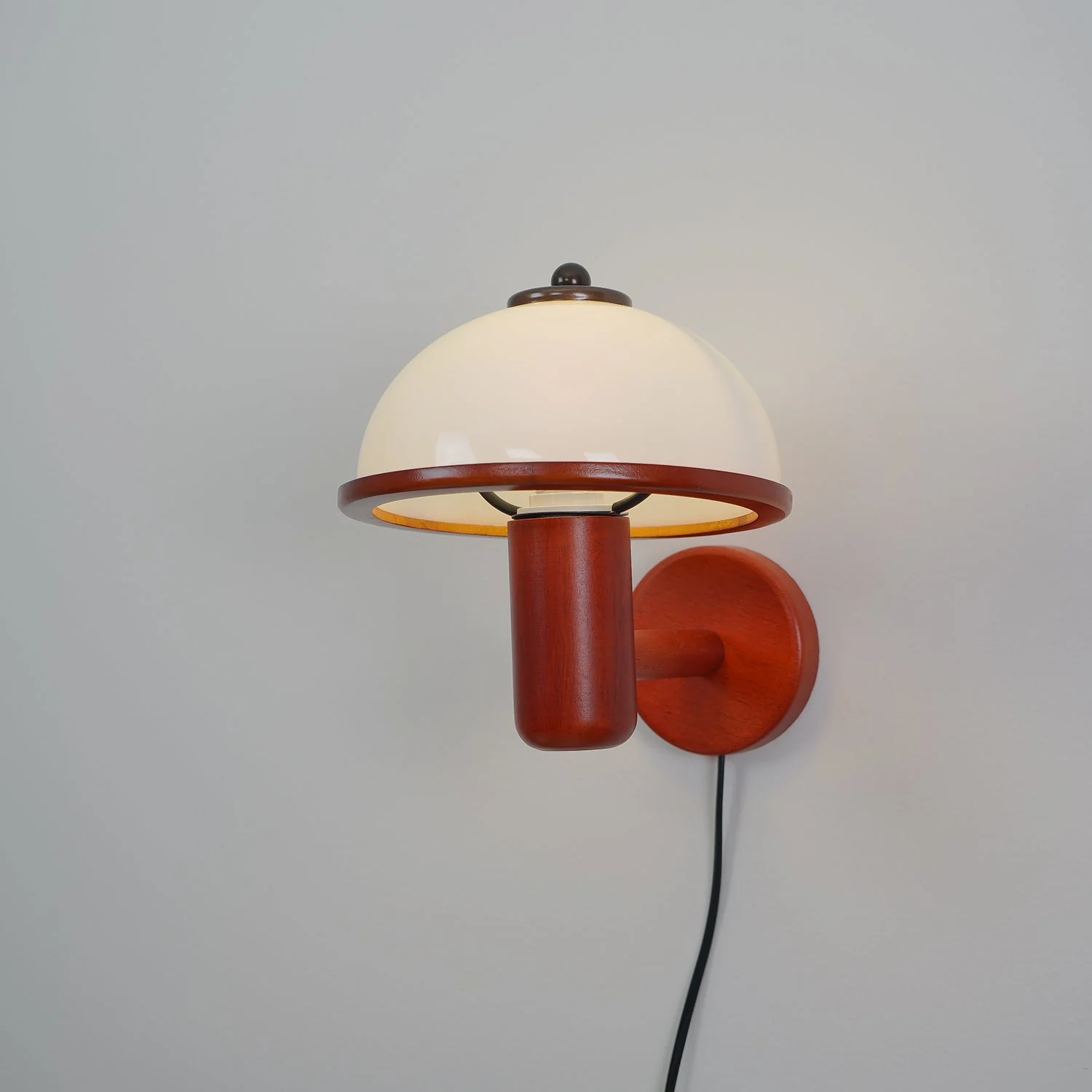 Lustra Wall Lamp Mushroom Wood Oak - Image 12