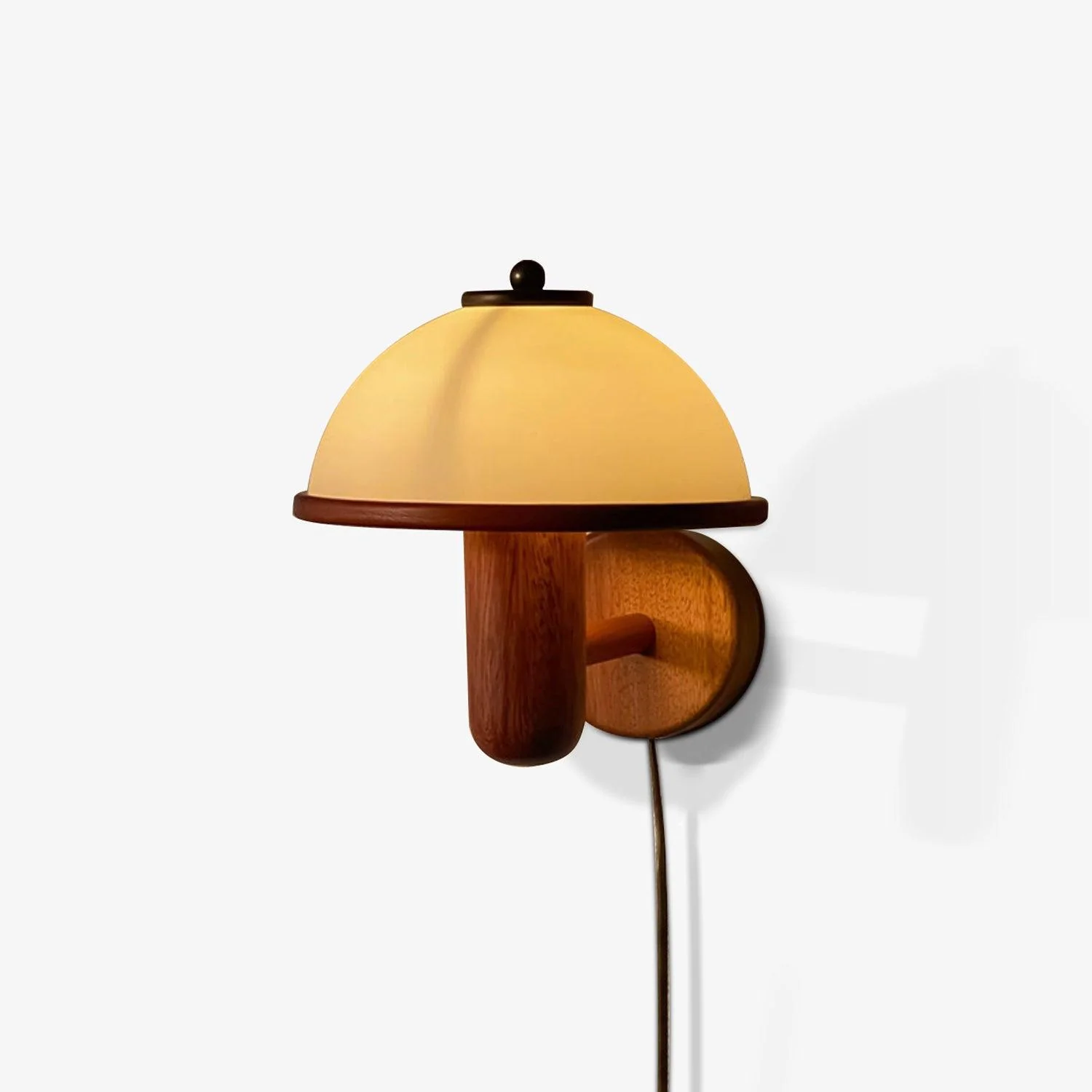 Lustra Wall Lamp Mushroom Wood Oak - Image 29