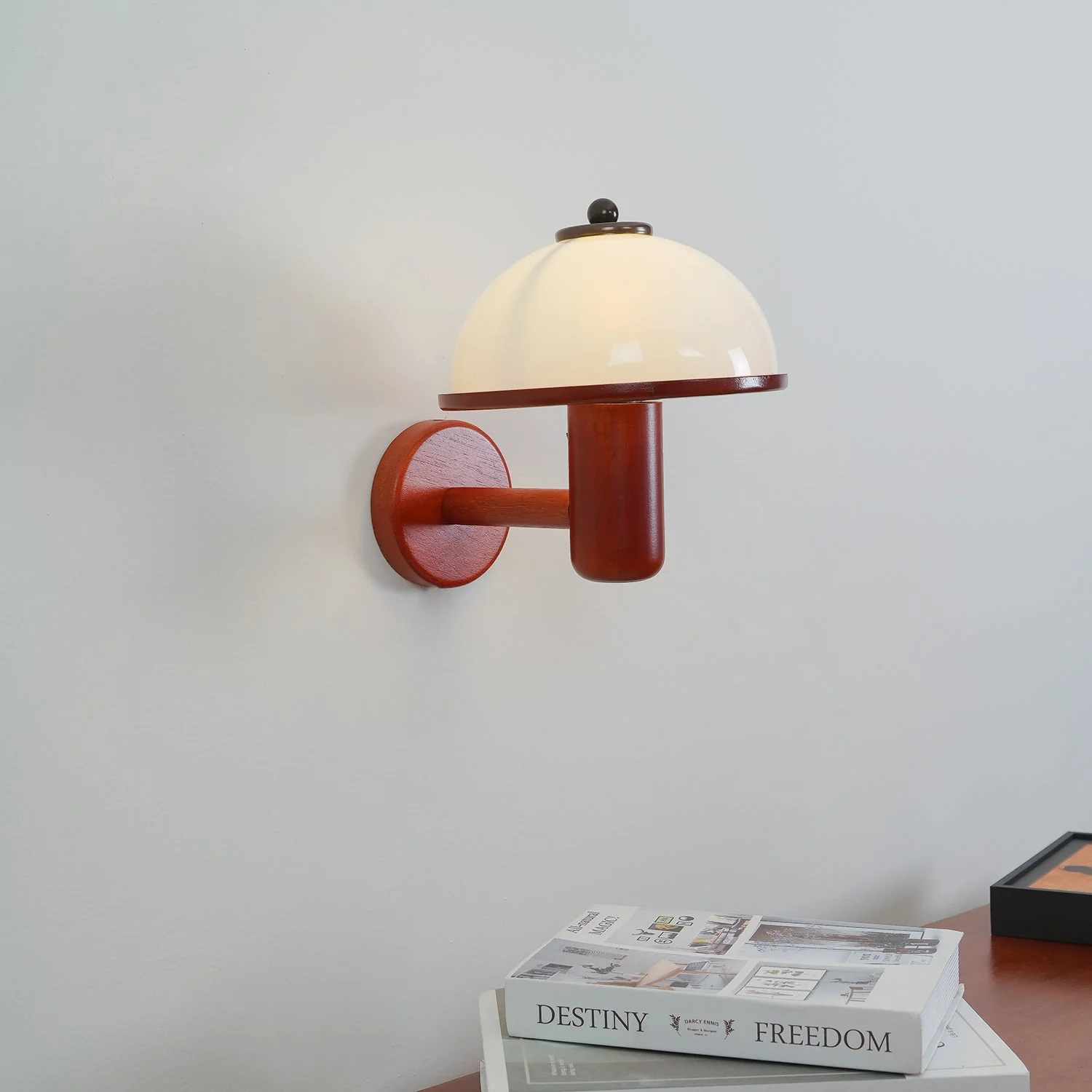 Lustra Wall Lamp Mushroom Wood Oak - Image 39