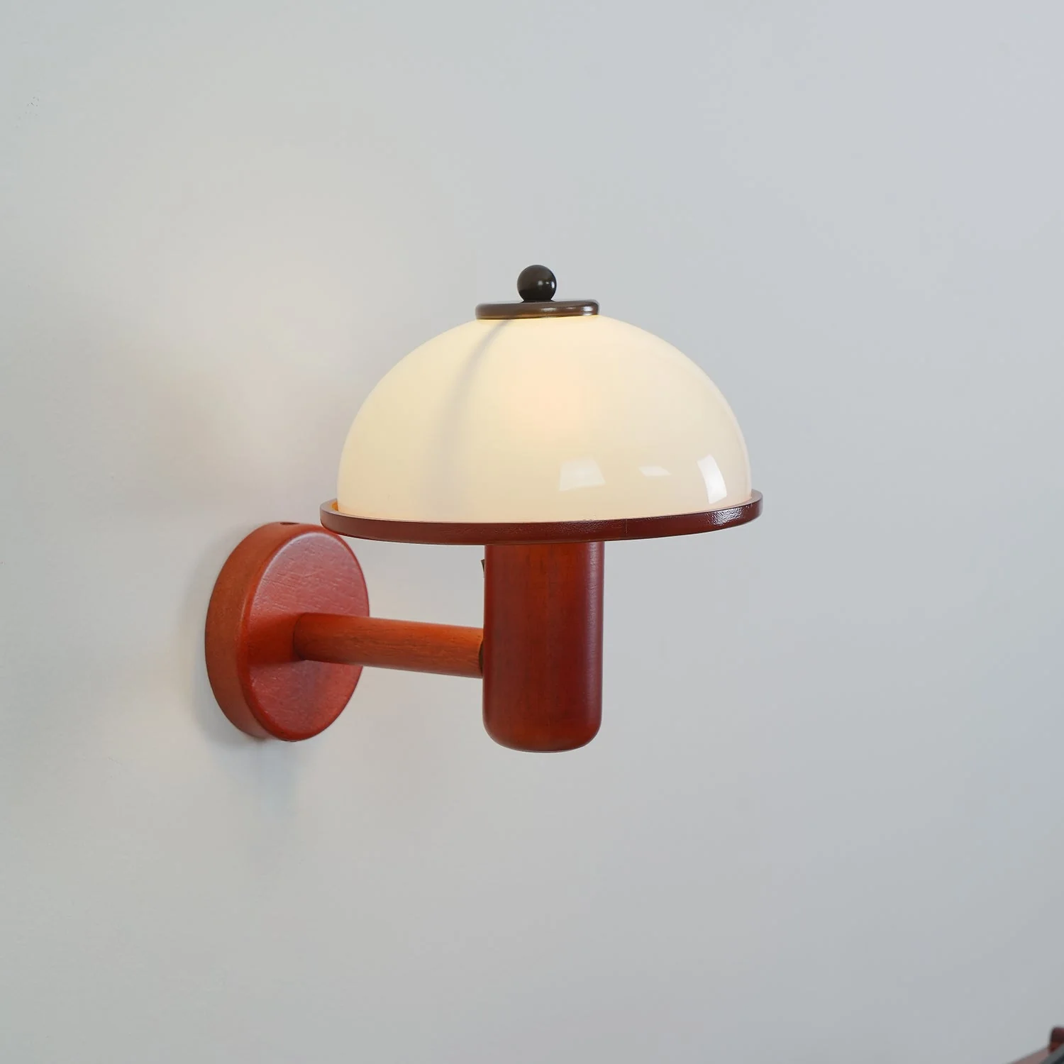 Lustra Wall Lamp Mushroom Wood Oak - Image 40