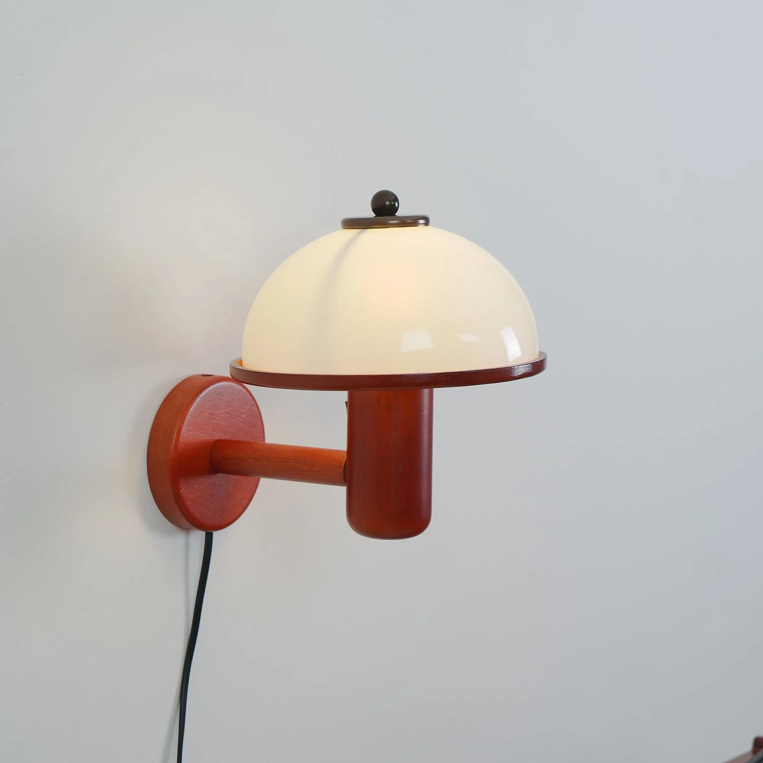 Lustra Wall Lamp Mushroom Wood Oak - Image 43