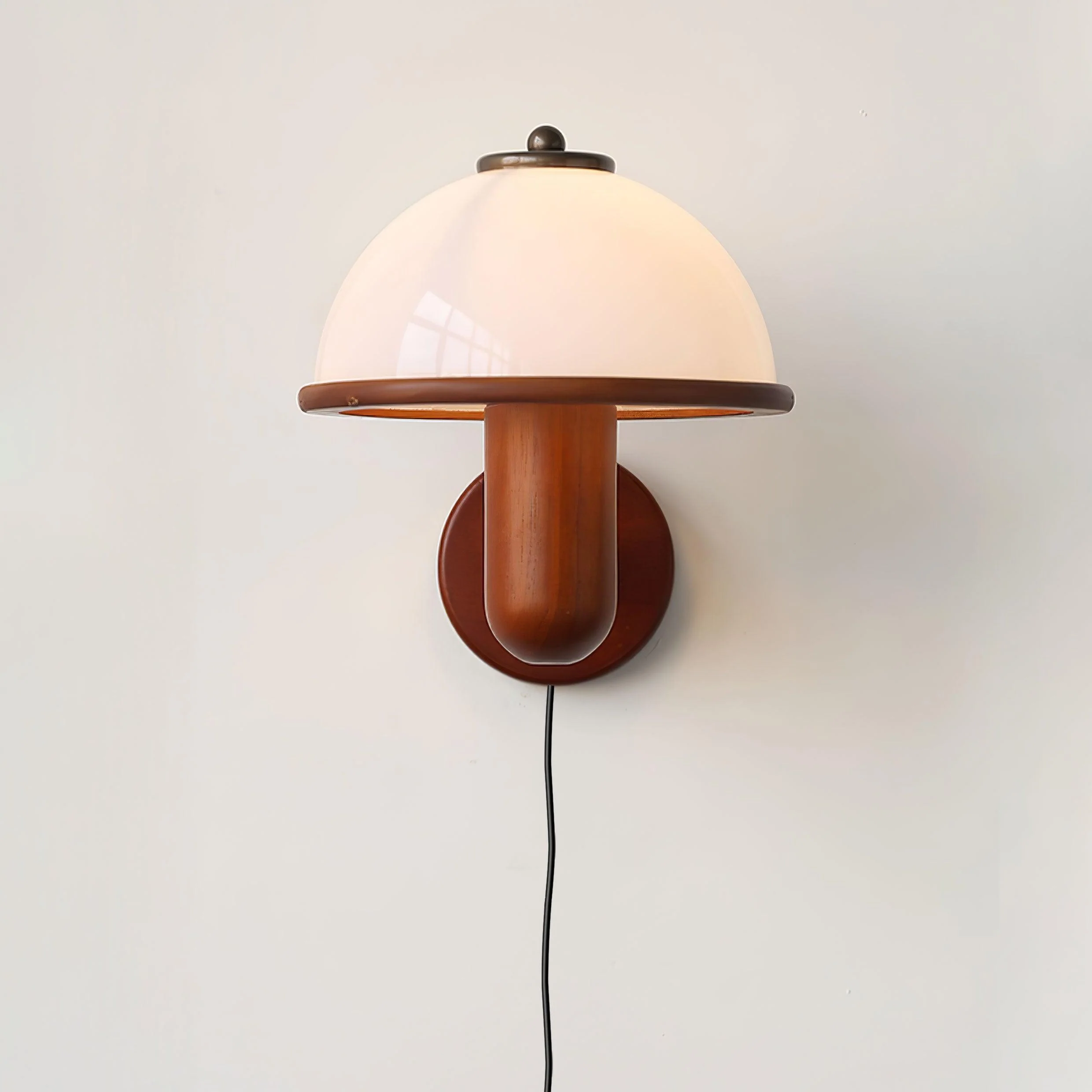 Lustra Wall Lamp Mushroom Wood Oak - Image 5