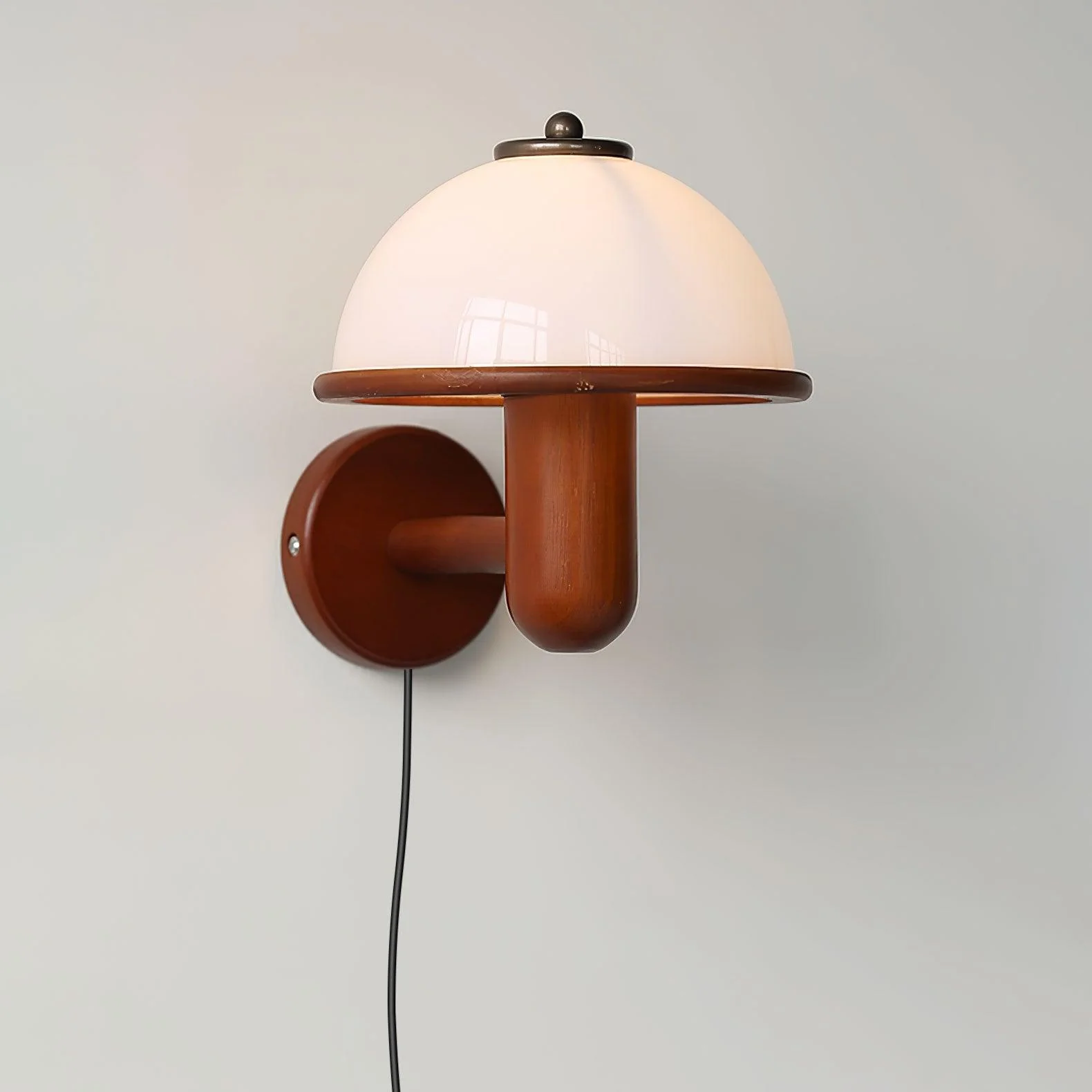 Lustra Wall Lamp Mushroom Wood Oak - Image 6