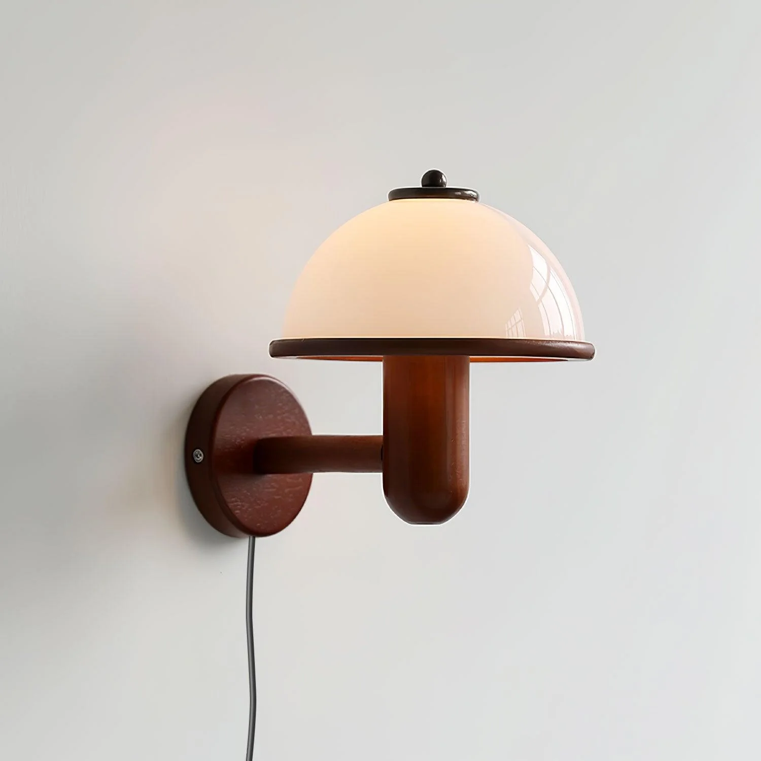 Lustra Wall Lamp Mushroom Wood Oak - Image 8
