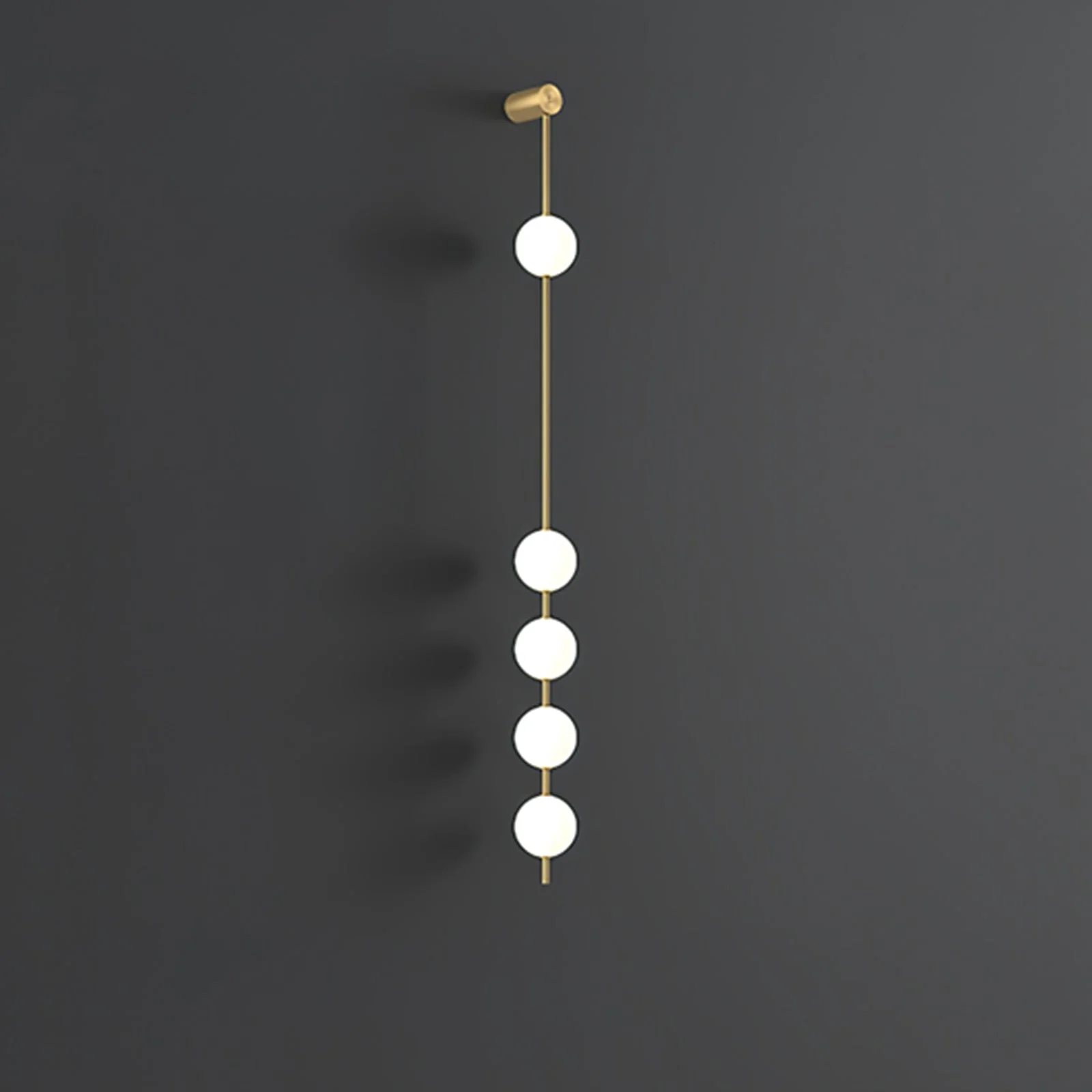 Lustra Wall Lamp Vertical Balls Brass - Image 11