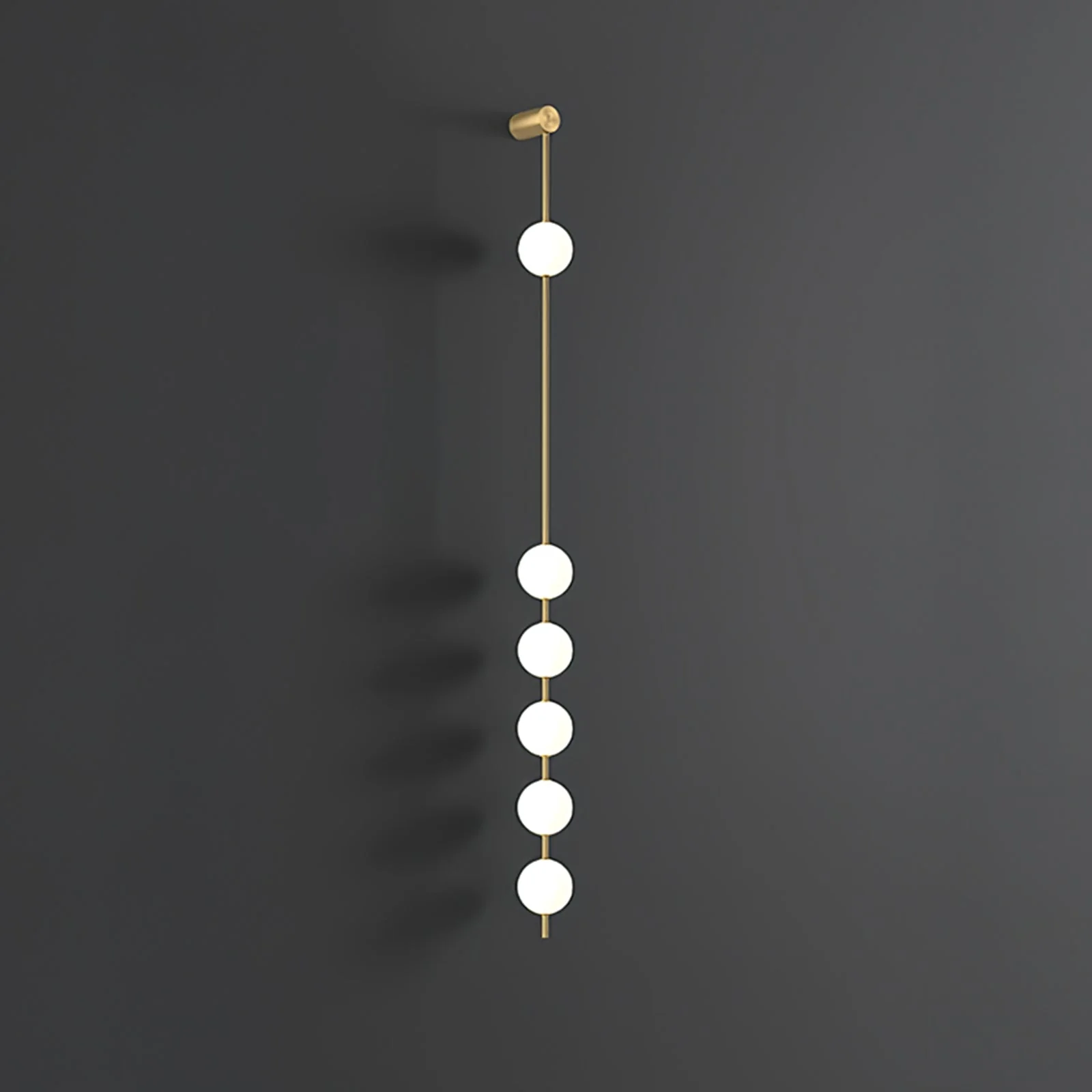 Lustra Wall Lamp Vertical Balls Brass - Image 13