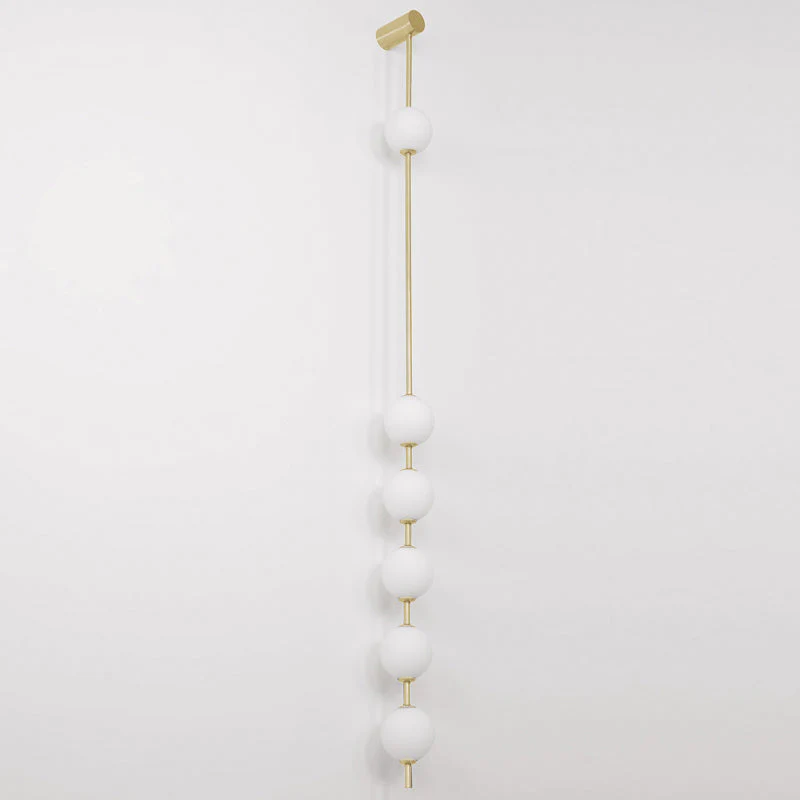 Lustra Wall Lamp Vertical Balls Brass - Image 43