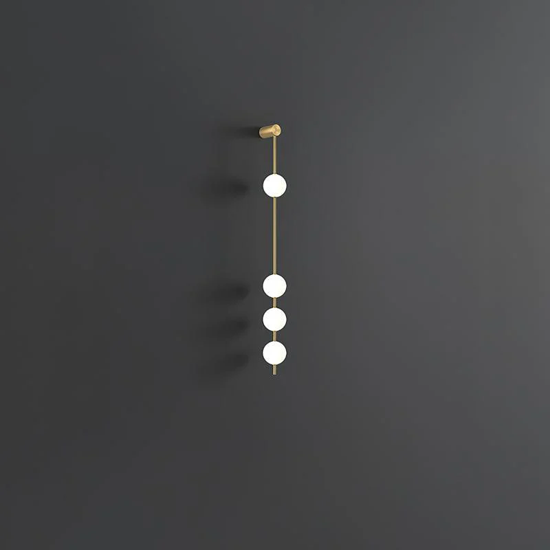 Lustra Wall Lamp Vertical Balls Brass - Image 5