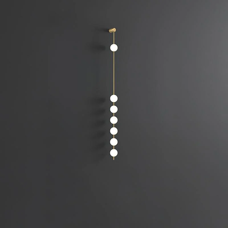 Lustra Wall Lamp Vertical Balls Brass - Image 66
