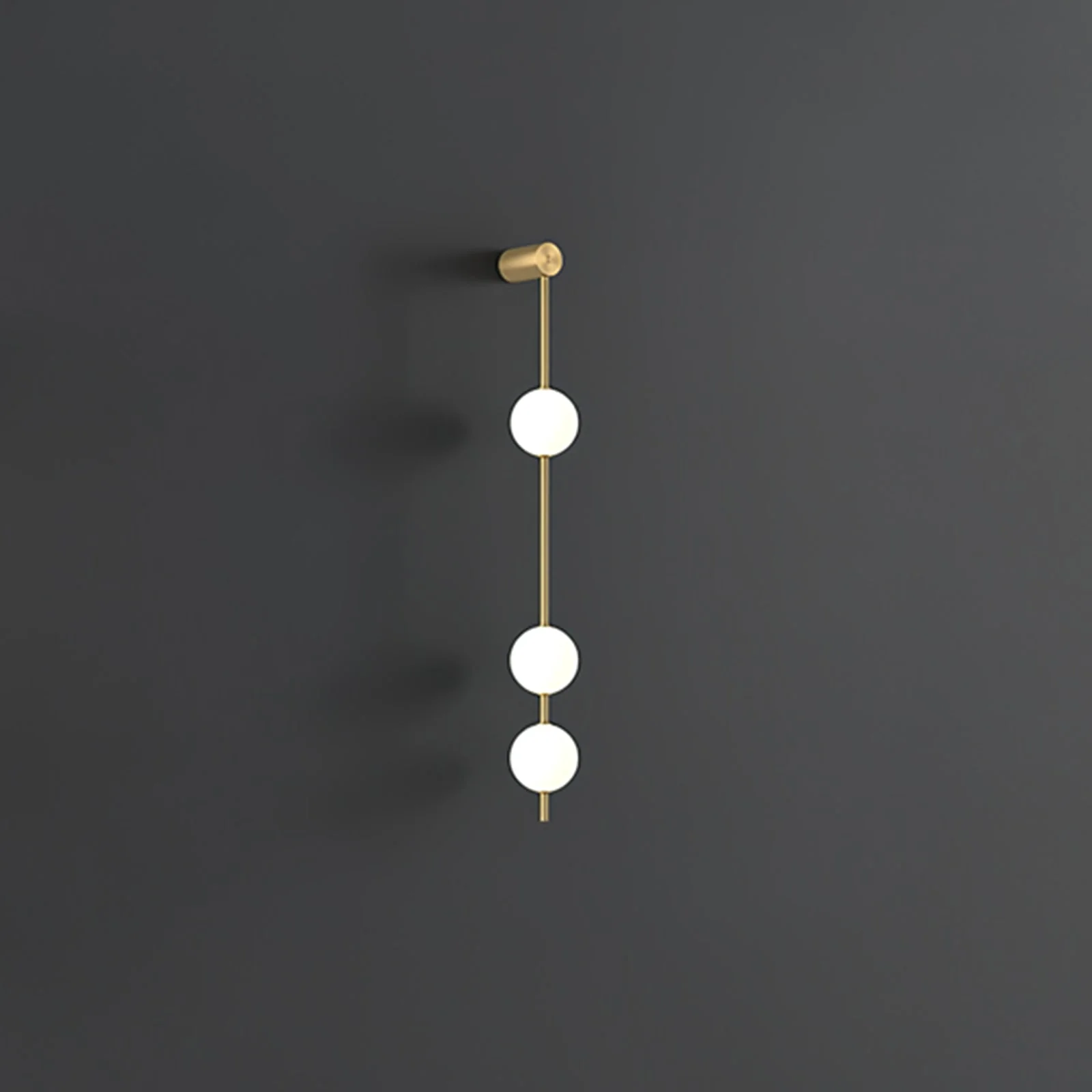 Lustra Wall Lamp Vertical Balls Brass - Image 9