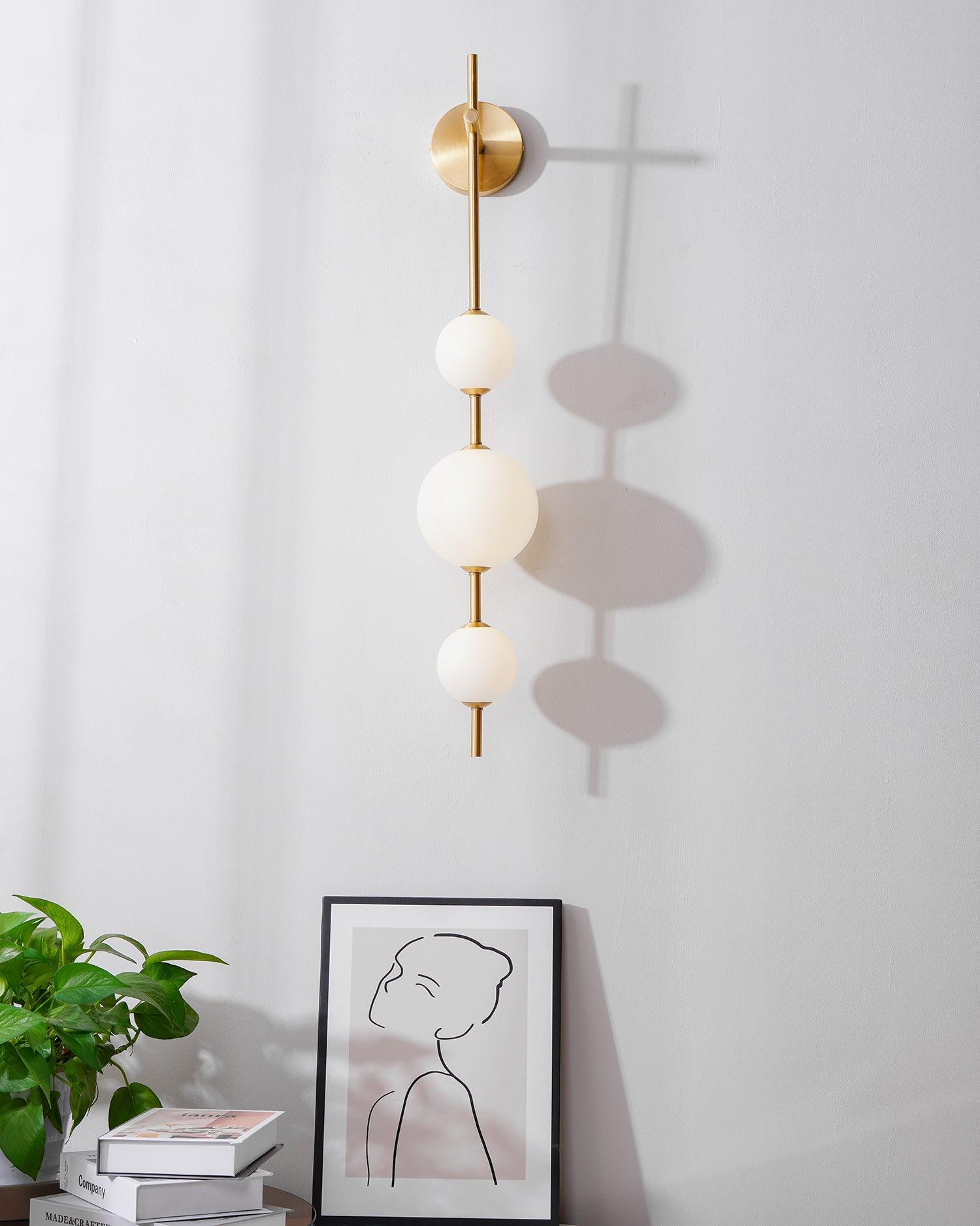 Lustra Wall Lamp Vertical Globe Minimalist - Image 12