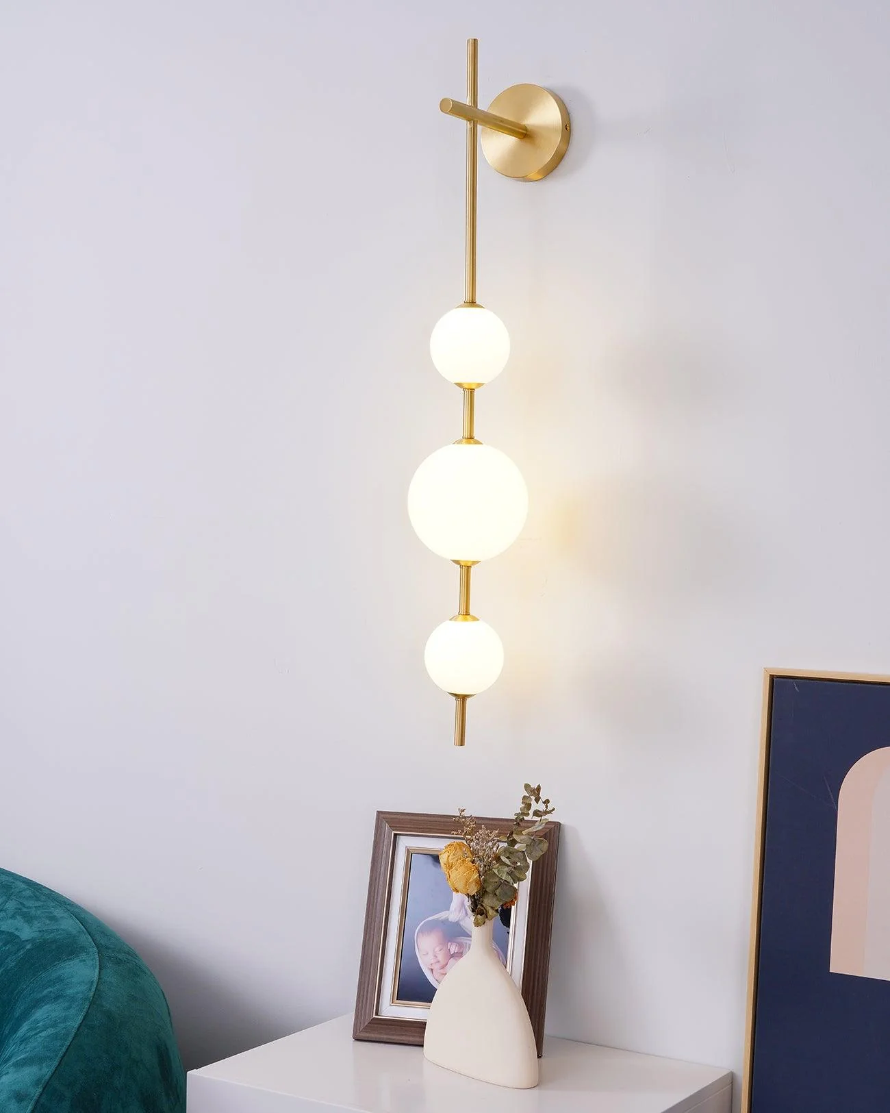 Lustra Wall Lamp Vertical Globe Minimalist - Image 58