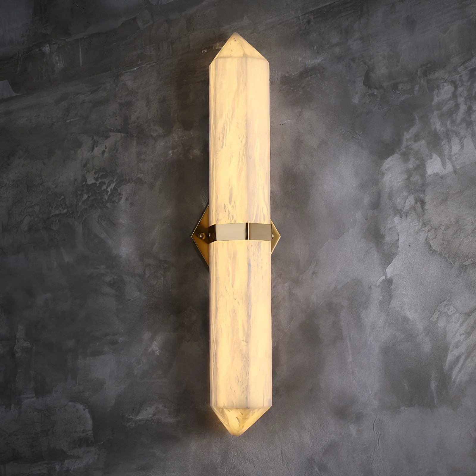 Lustra Wall Light Alabaster Brass for Bedroom - Image 3