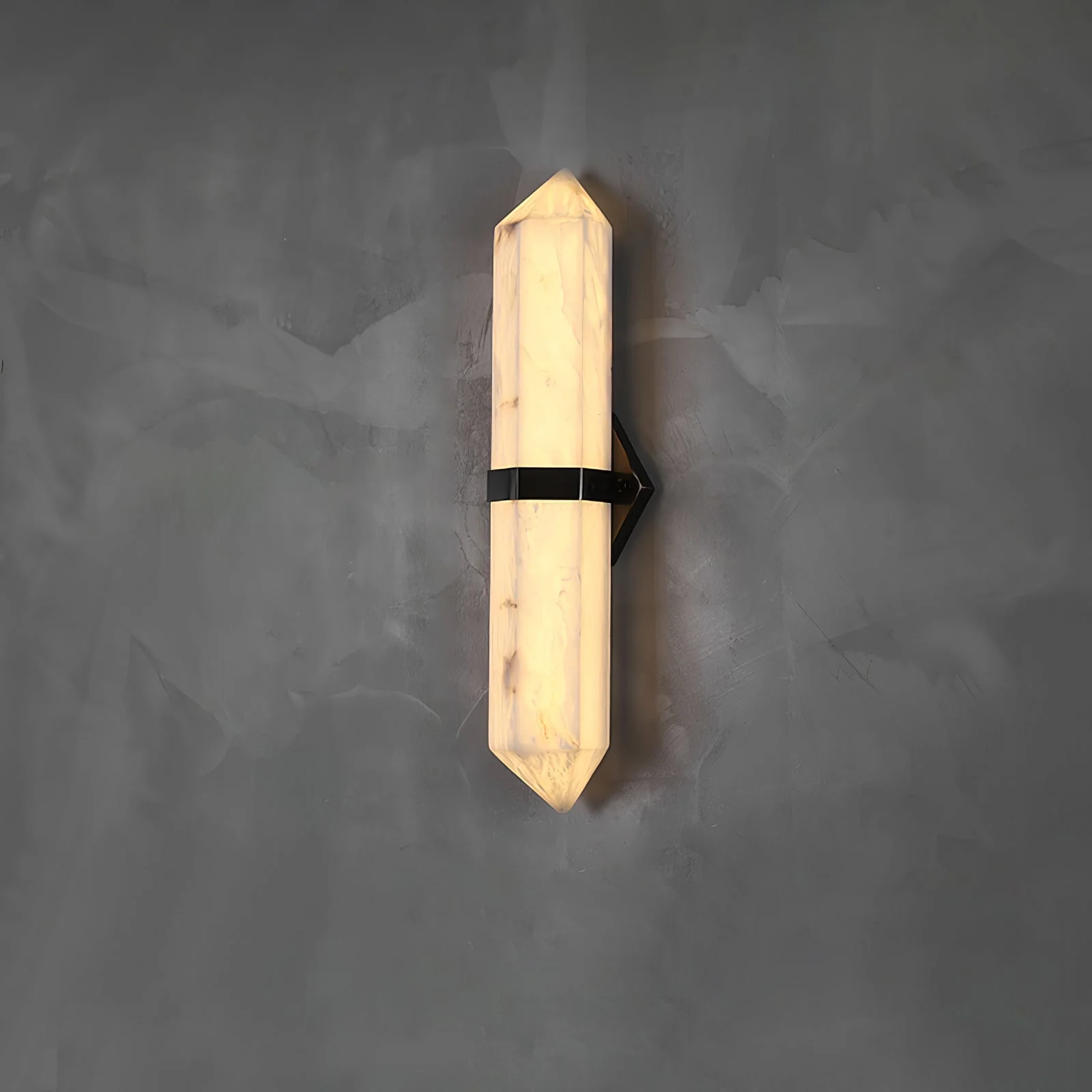 Lustra Wall Light Alabaster Brass for Bedroom - Image 4