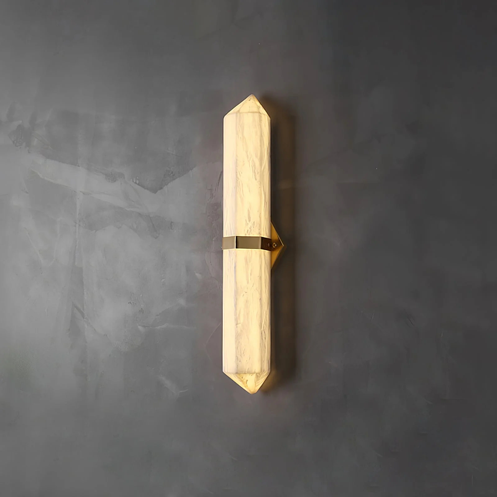 Lustra Wall Light Alabaster Brass for Bedroom - Image 6