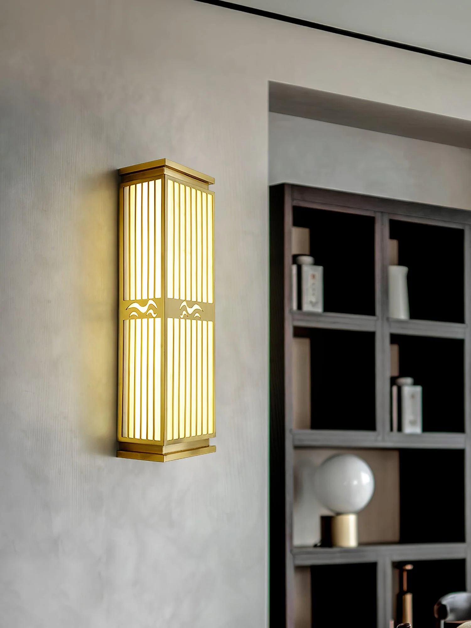 Lustra Wall Light Brass Oriental for Entryway - Image 11
