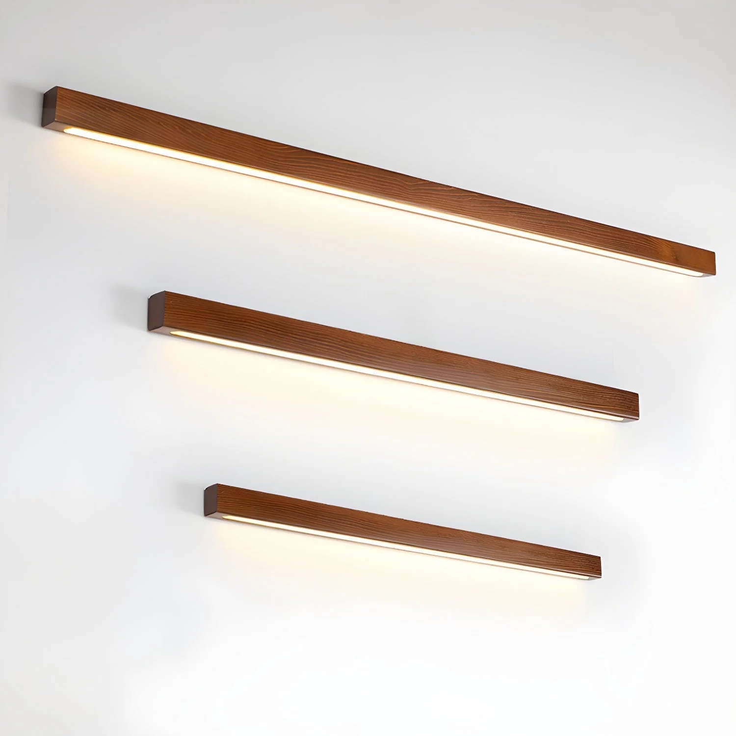 Lustra Wall Light Wood Linear Minimalist LED - Image 2