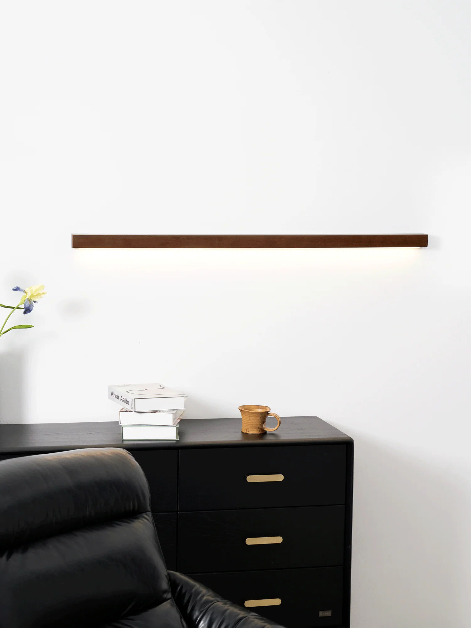 Lustra Wall Light Wood Linear Minimalist LED - Image 25