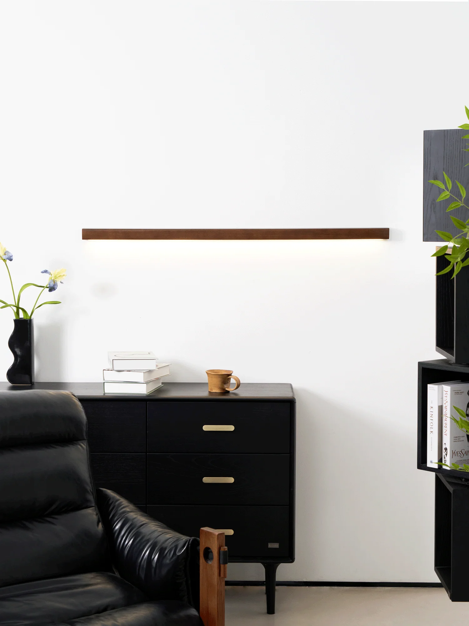 Lustra Wall Light Wood Linear Minimalist LED - Image 27