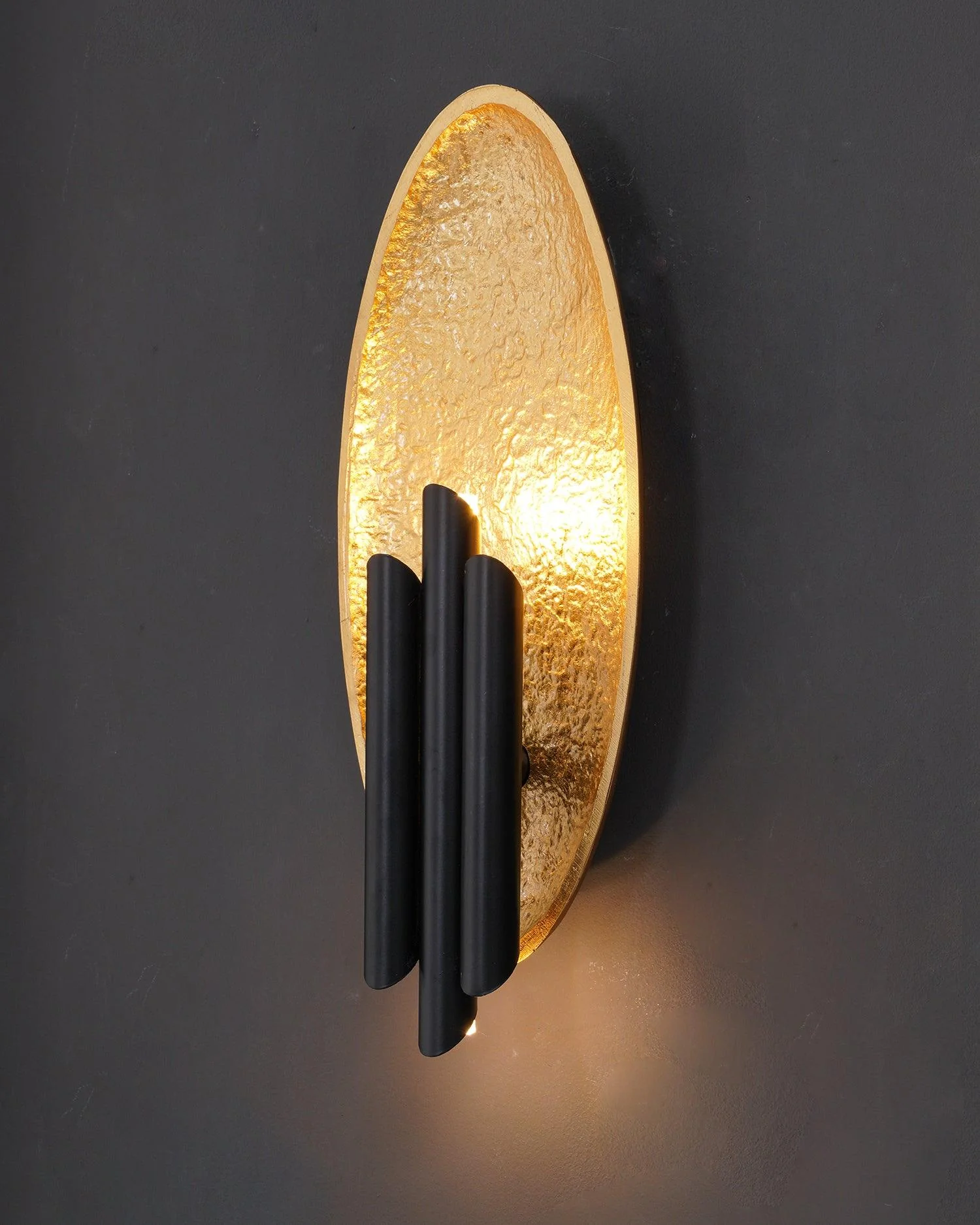 Lustra Wall Sconce Gold Black Minimalist - Image 11