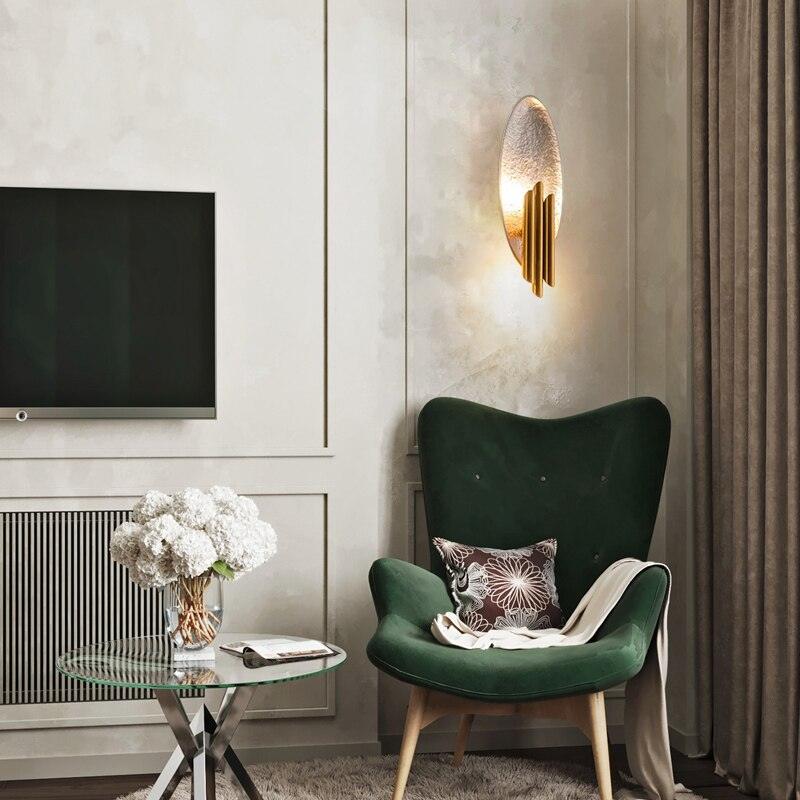 Lustra Wall Sconce Gold Black Minimalist - Image 5