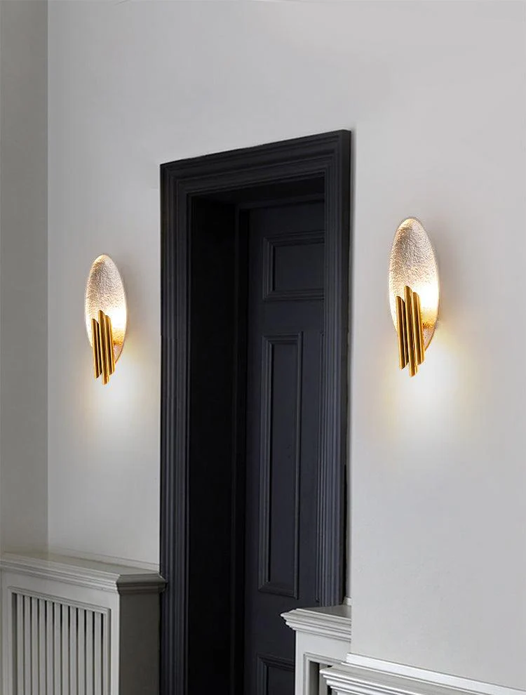 Lustra Wall Sconce Gold Black Minimalist - Image 6