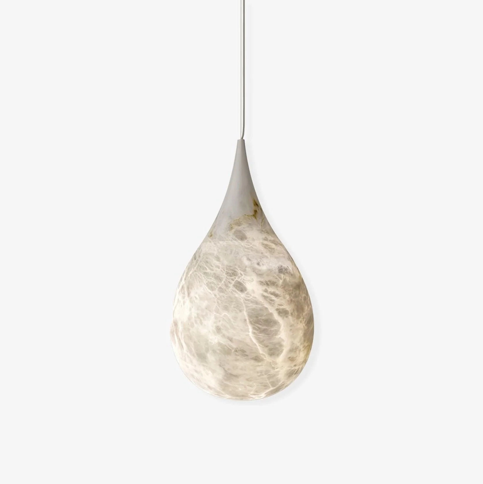 LustraLux Marble Raindrop Pendant Light