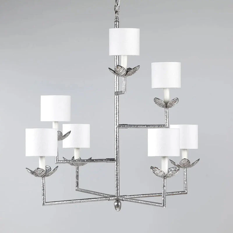 Lustre Contemporary Brass Chandelier - Image 14