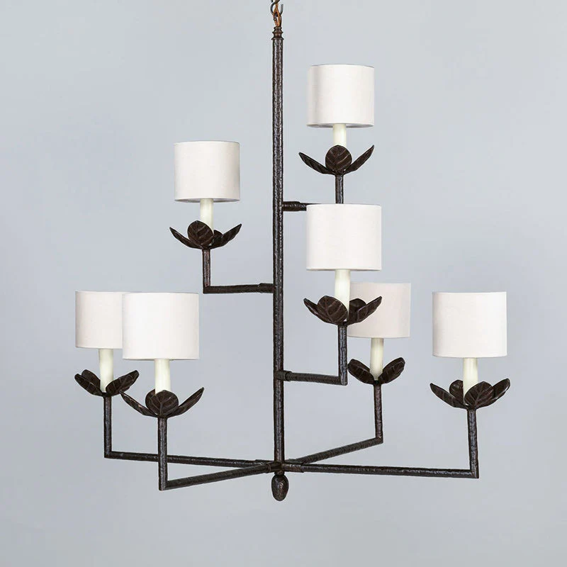 Lustre Contemporary Brass Chandelier - Image 17