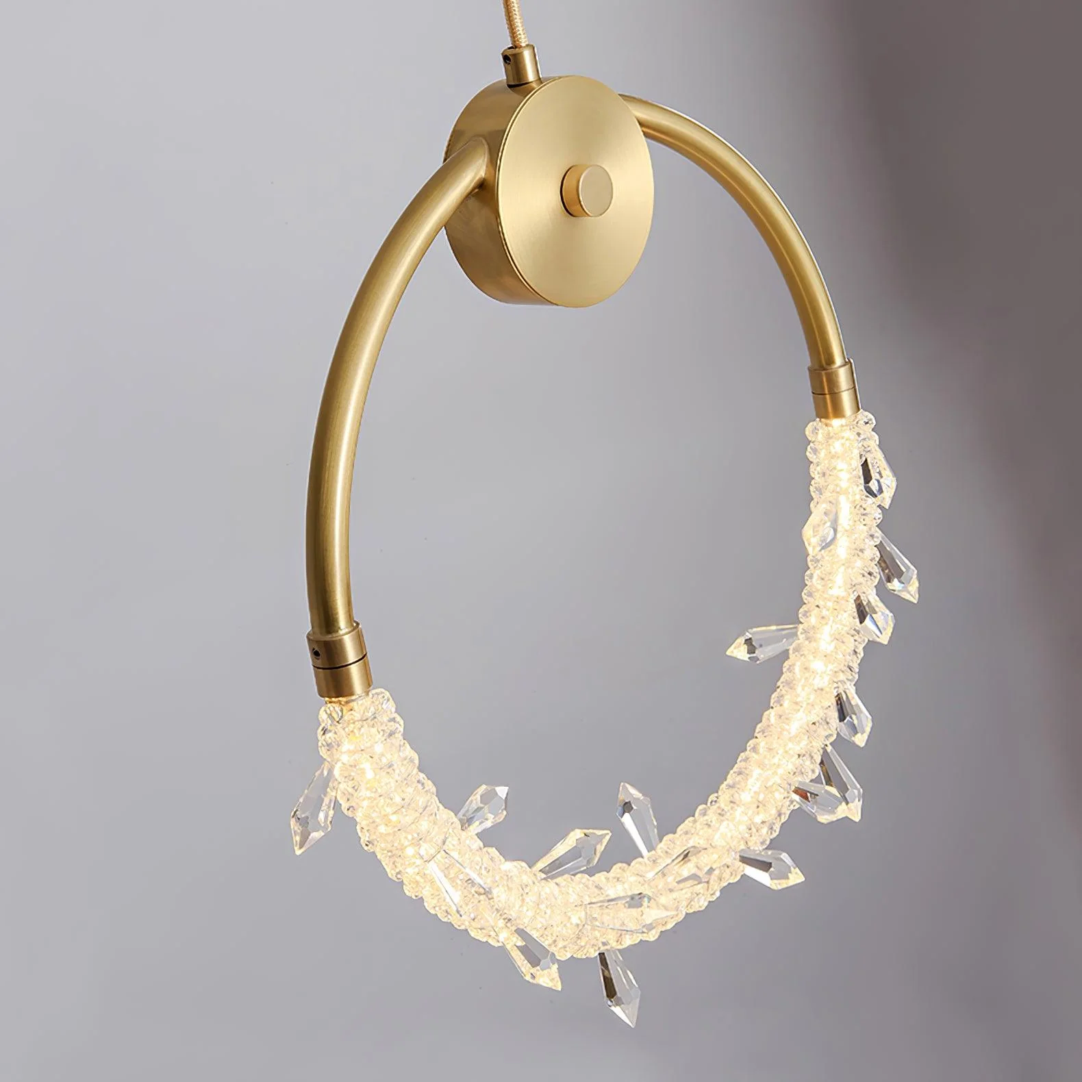 Lustre Elegant Crystal Pendant Light - Image 3
