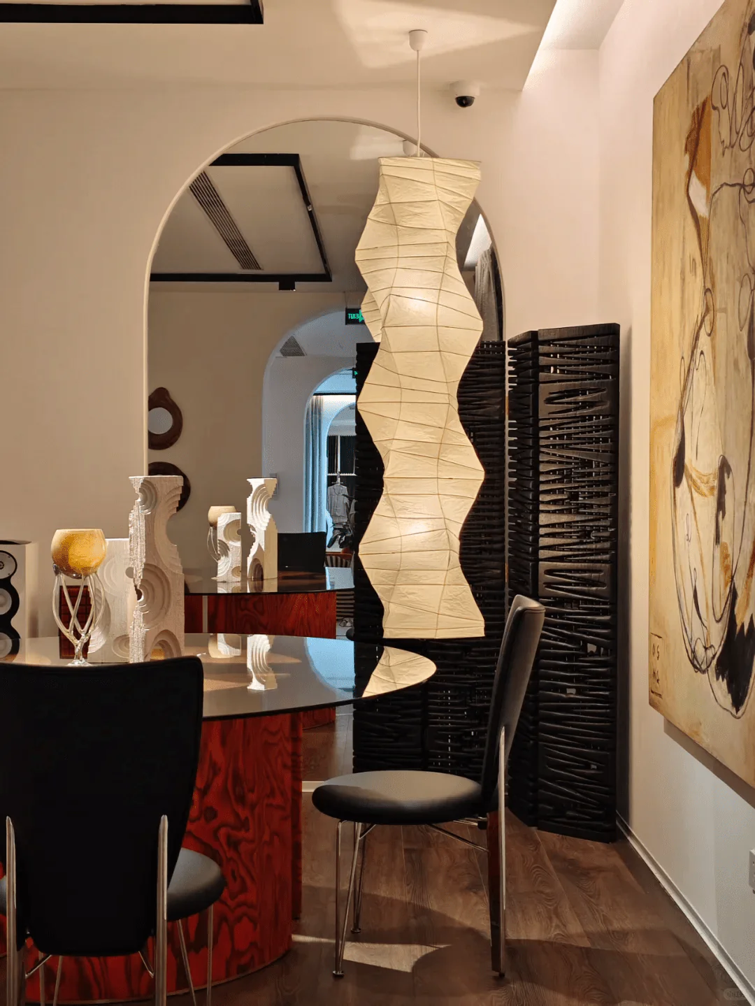 Lydia Modern Paper Pendant Light - Image 11