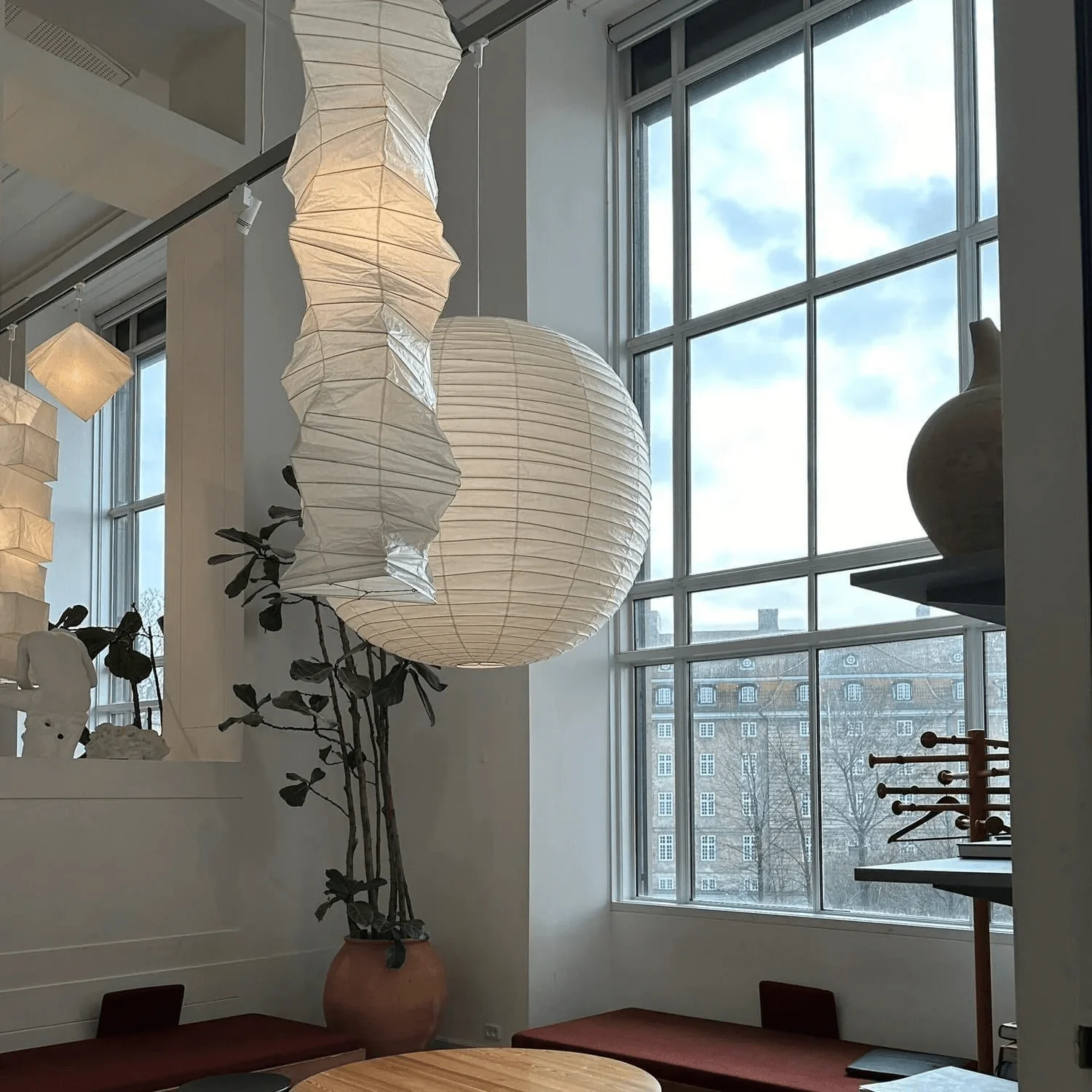 Lydia Modern Paper Pendant Light - Image 16